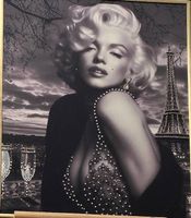 Diamantbild "Marilyn Monroe in Paris" mit Strasssteinen