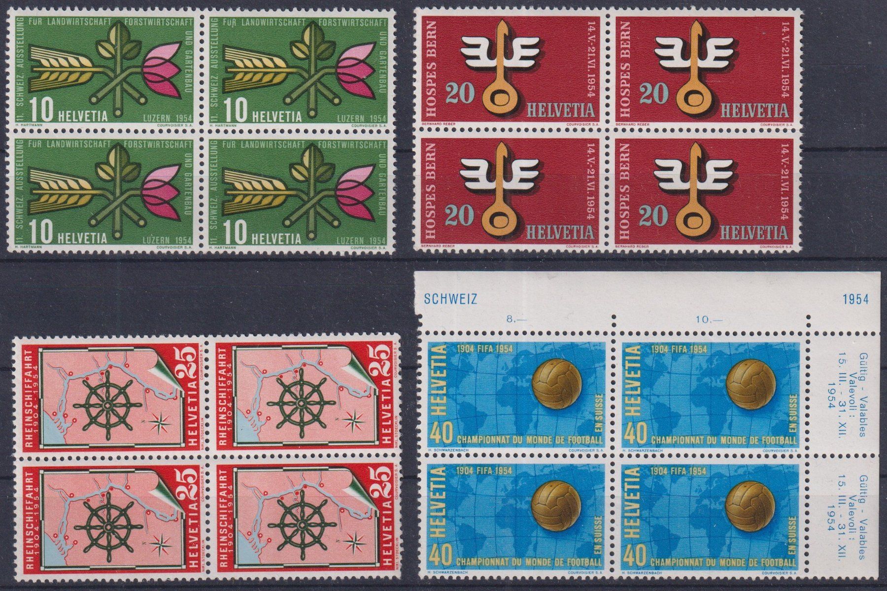Tutti i francobolli: J68) Satz 316-319, 4.Block, postfrisch – Usato da Claro venduto da Chanty7