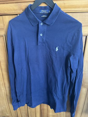 Cooles Langarm Poloshirt von Ralph Lauren, Gr. M