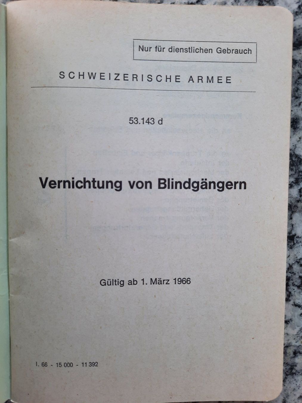 Libri: Vernichtung von Blindgängern – Usato da Ruswil venduto da Sammlergeist 1