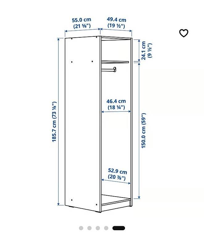 Schränke: Kleiderschrank Einzel tür IKEA – Gebraucht aus Zürich von aba_6b6j 3