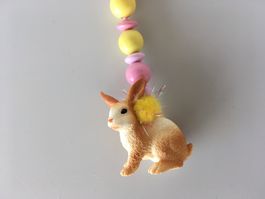 SCHLEICH Schlüsselanhänger Hase rosa gelb