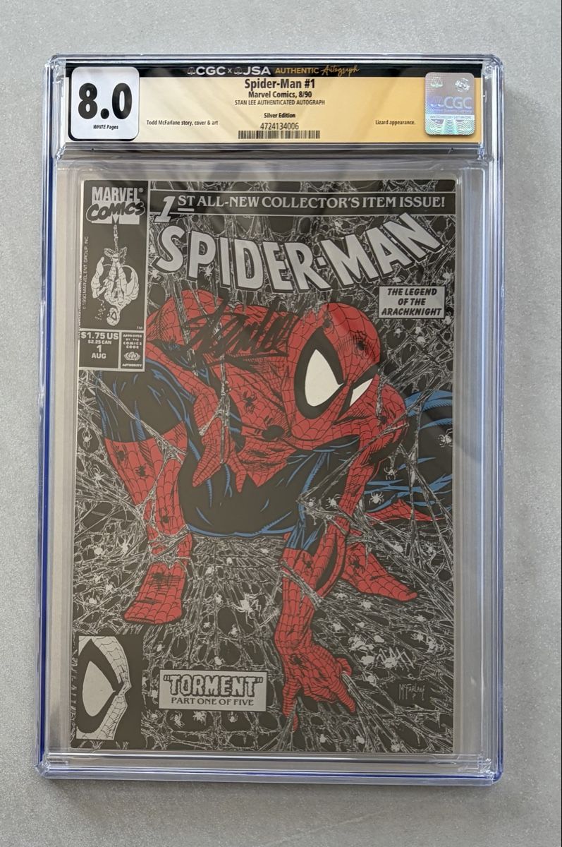 BD: Spider-Man #1 Silver CGC Stan Lee Signed – Neuf (Voir description) à Moudon par AndreSR89 3