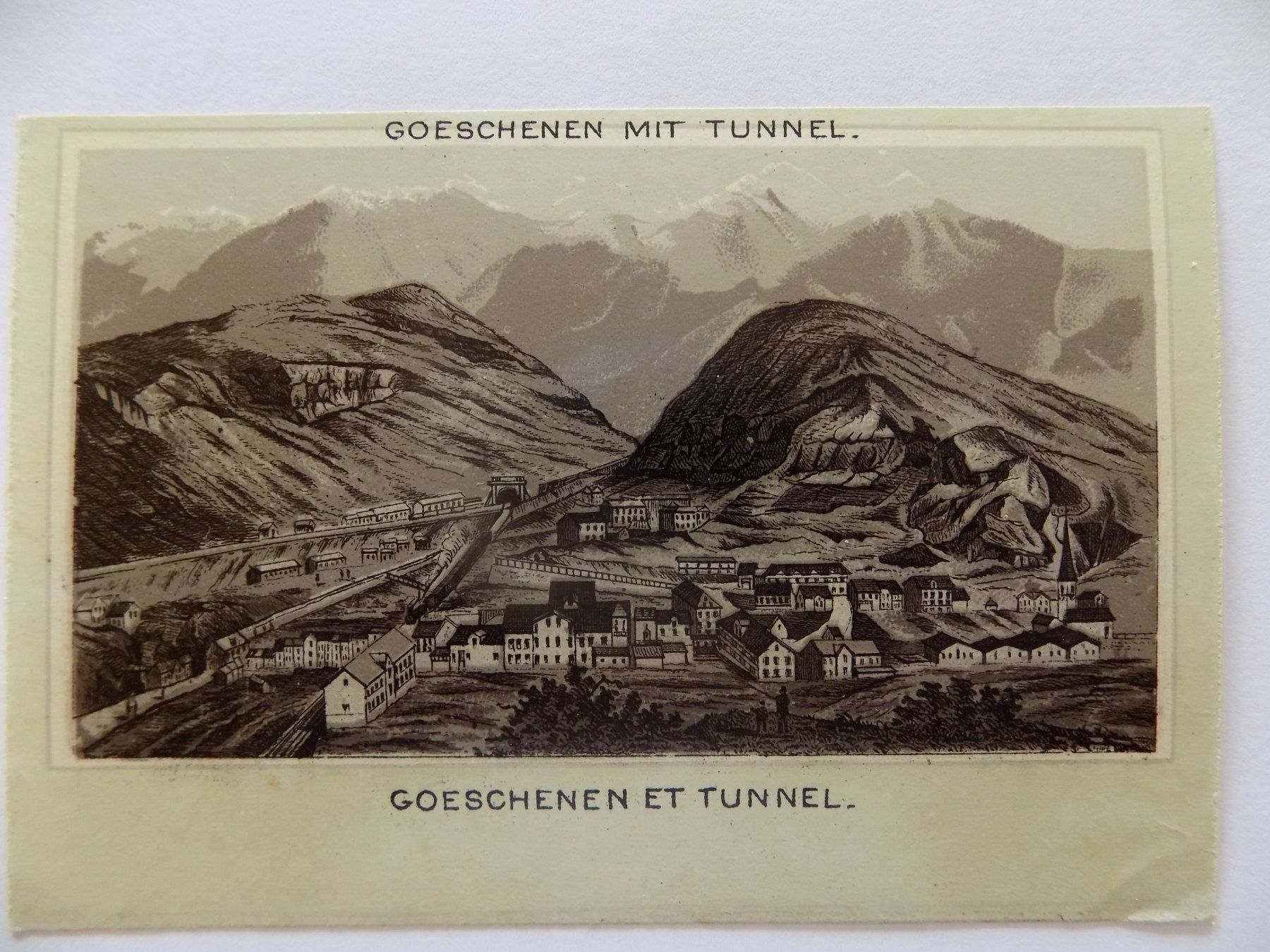 Stiche: Göschenen mit Tunnel – Gebraucht aus Risch von Antikfee 1