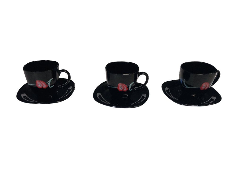Set di piatti: Kaffeetassen, schwarz – Usato da Hünenberg venduto da Restwert_Zug