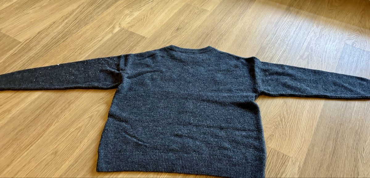 C&A Maglioni & Felpe: C&A Glitzerpullover, Gr. S, rose & grau – Usato da Baden venduto da Tiffany6878 6