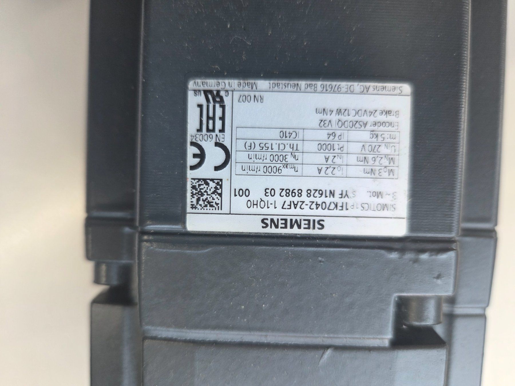 Siemens Motoren: Siemens Simotics S - Servomoteur  - 1FK7042-2AF71-1QH0 – Gebraucht aus Moutier von tsa_yh56 4