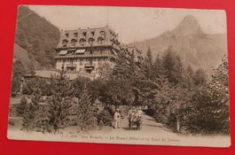 Les Avants - Le Grand Hôtel et la Dent de Jaman 1908