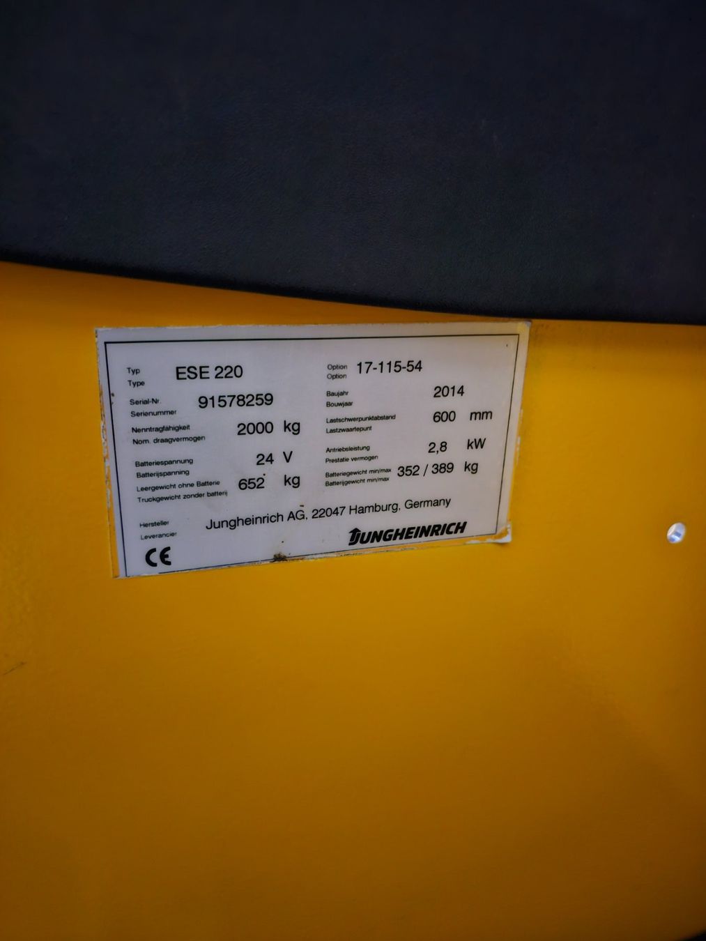 Jungheinrich Carrelli elevatori e a forche: Jungheinrich ESE 220 – Usato da Wallisellen venduto da Synex-AG 4