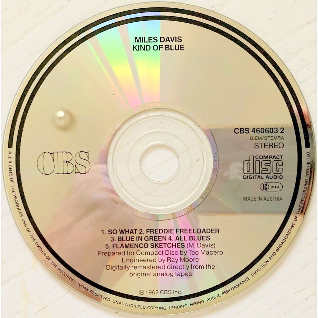 CD: MILES DAVIS - KIND OF BLUE – Usato da Bottens venduto da hotter-than-hell 2