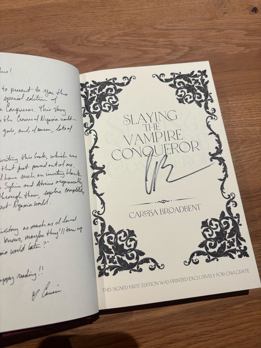 Bücher: Owlcrate Slaying the Vampire Conqueror – Neu (gemäss Beschreibung) aus Sutz von charis1411 2