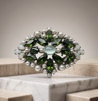 Manfred Kleinert Factory 41 rhinetone brooch