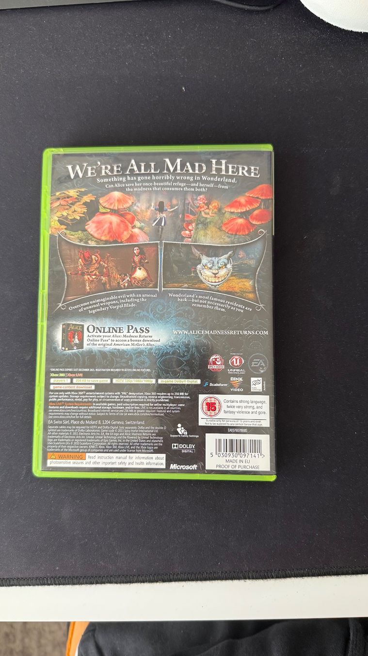 Microsoft Spiele: Alice: Madness Returns – Xbox 360 – Gebraucht aus Chêne-Bougeries von Ayaki_Usagi 2