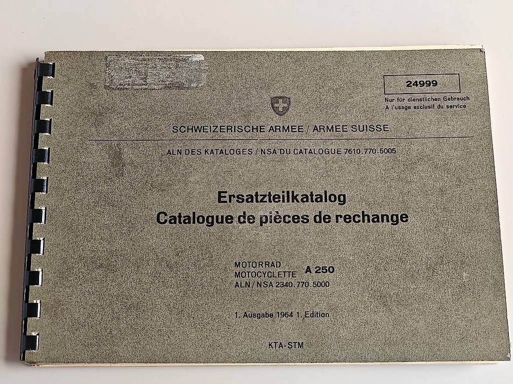 Armi bianche: Condor A250 Ersatzteilkatalog (Original) – Usato da Emmenbrücke venduto da Blacky0