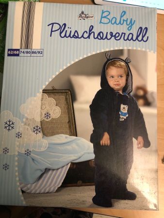 Neuer Baby Plüsch Overall Gr62/68