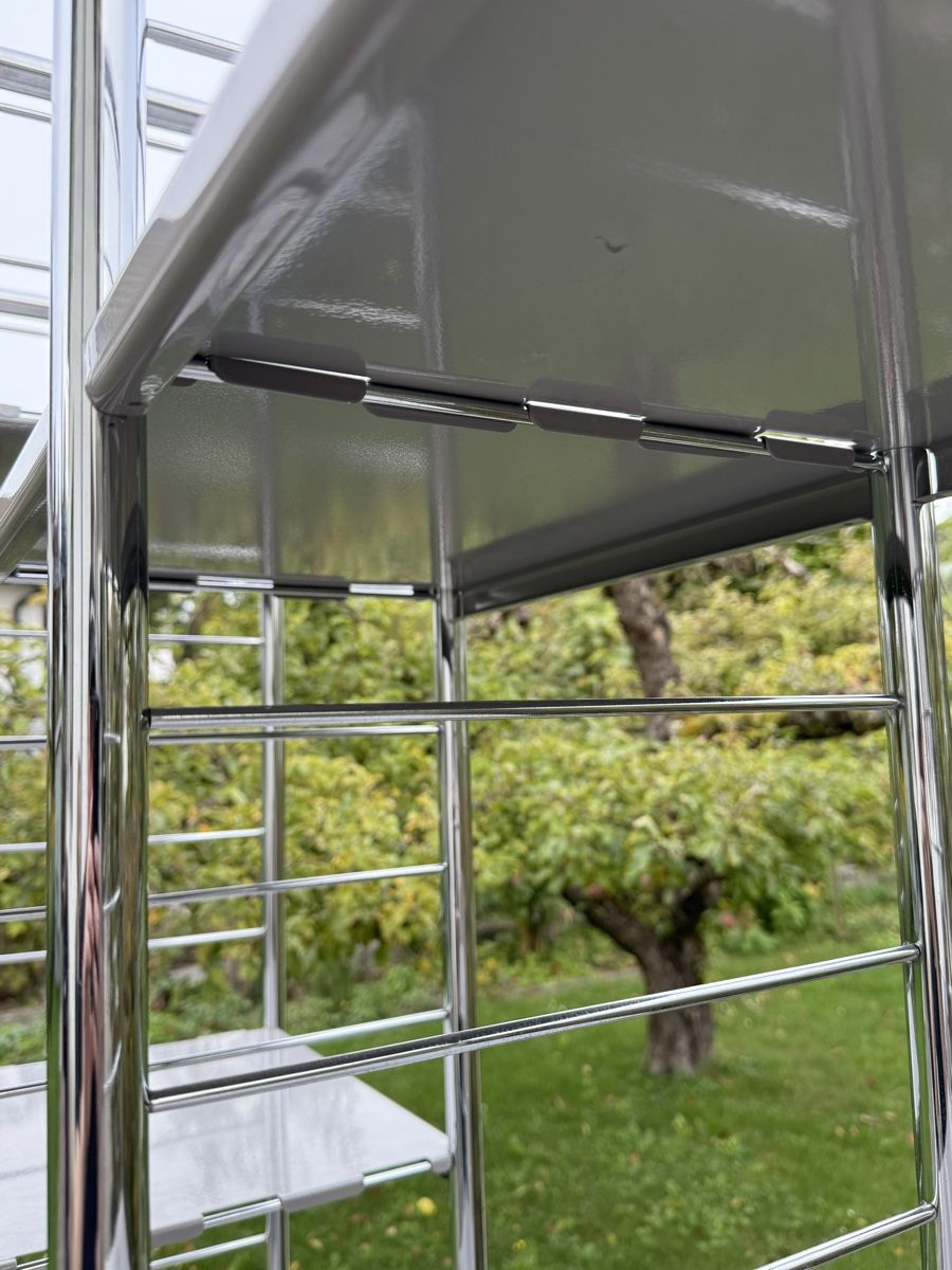 Interio Scaffali: Metallregal Chrom/grau variabel – Usato da Langenthal venduto da Decoder 4