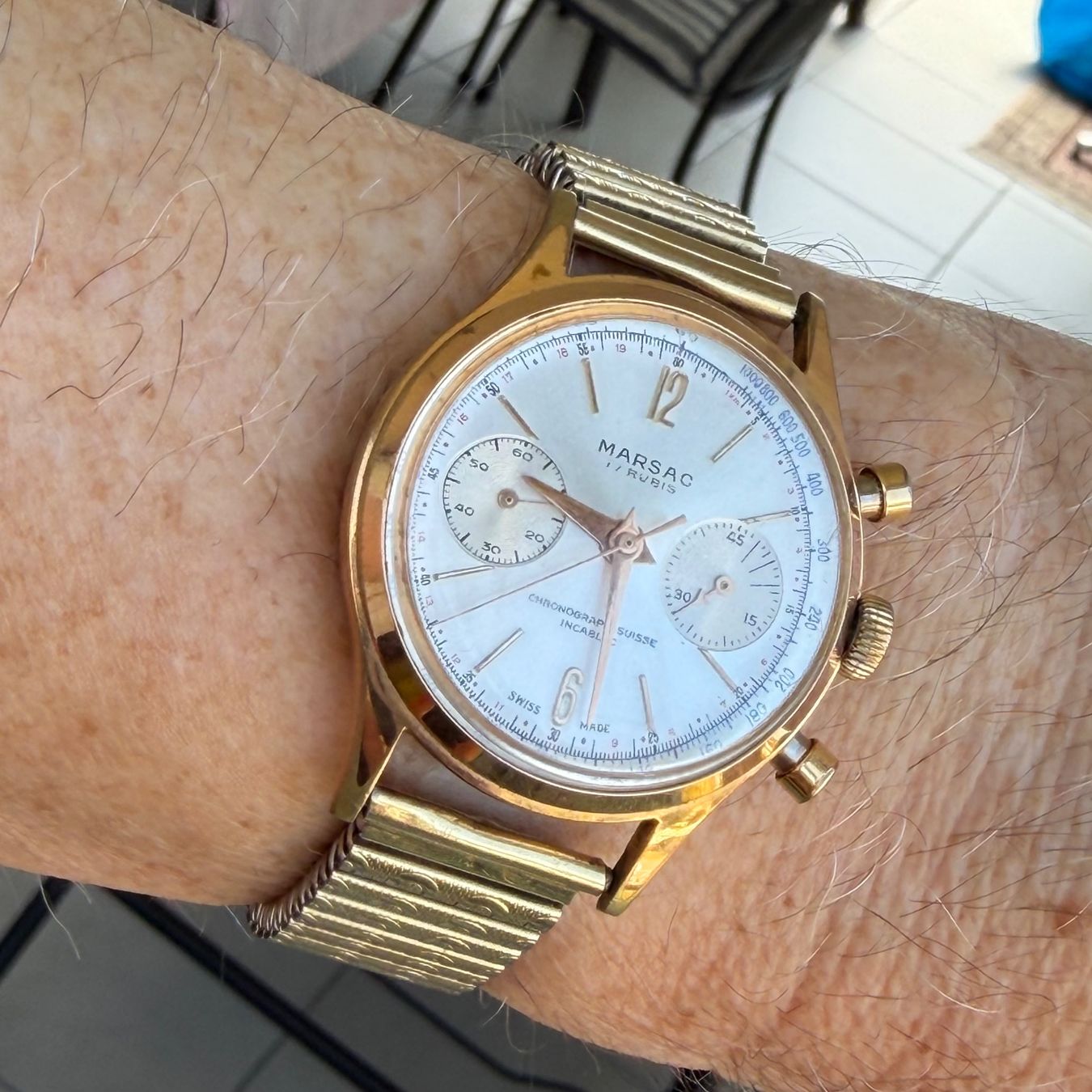 Montres: MARSAC Chronograph Suisse – D'occasion à Holderbank AG par Chlaus54 4