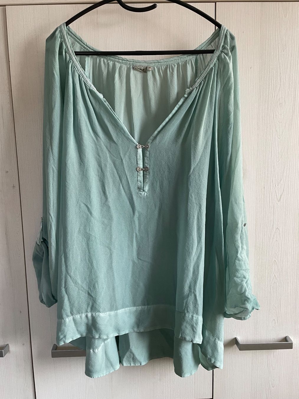 Nile Camicette: NILE 100% Seide Bluse - Gr. XL – Usato da Kaltbrunn venduto da olaf4