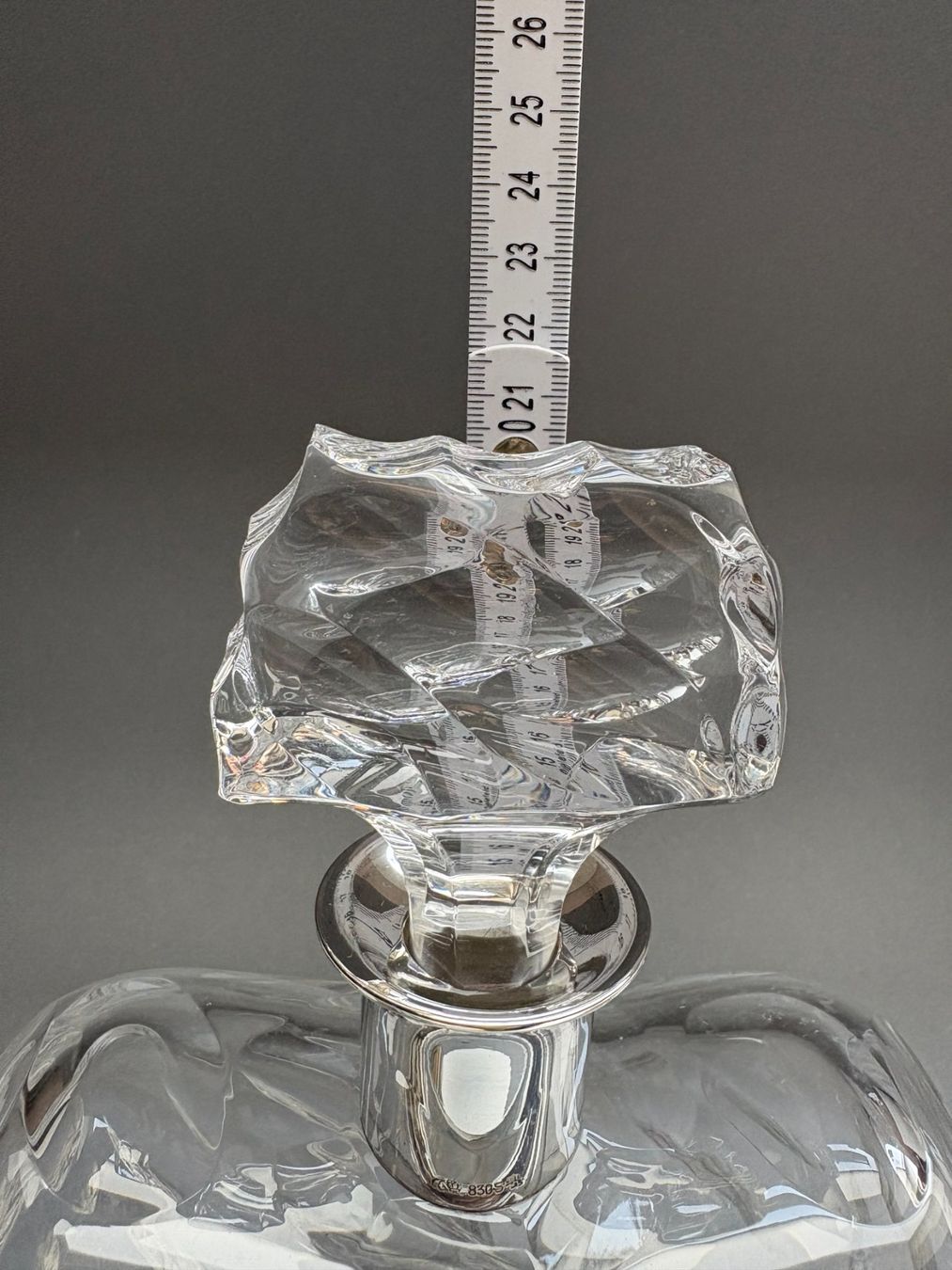 Caraffe: Kristall Karaffe Silbermontur 1940 Silber 800 – Usato da Zürich venduto da timeless.tones 8
