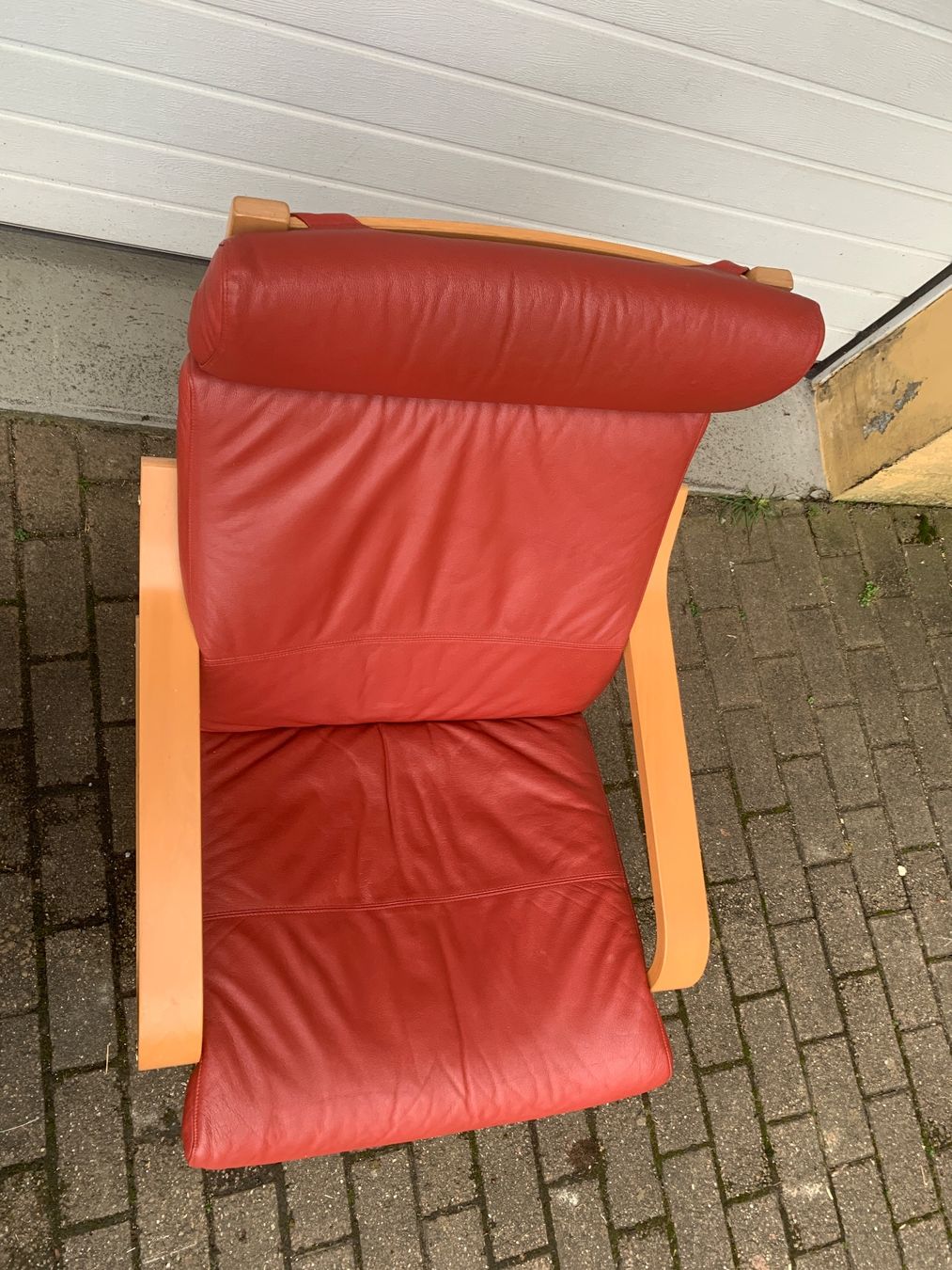 Stressless Poltrone: Holz/Leder TV Sessel mit Fussablage – Usato da Lengnau AG venduto da Tomi33 3