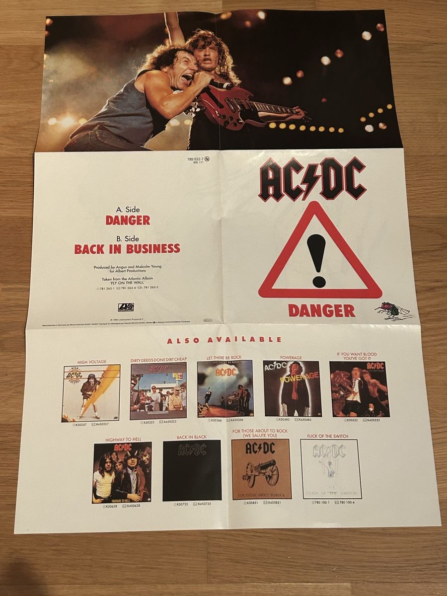 Dischi in vinile: AC/DC. 1985. mit Poster. Danger – Usato da Faulensee venduto da Mizuno06 2