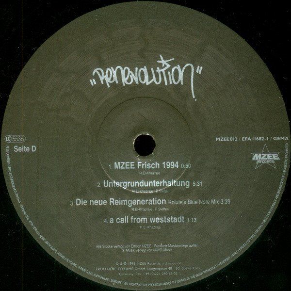 Dischi in vinile: MC Rene ‎– Renevolution (2LP) – Usato da Bienne venduto da discogs.j 4