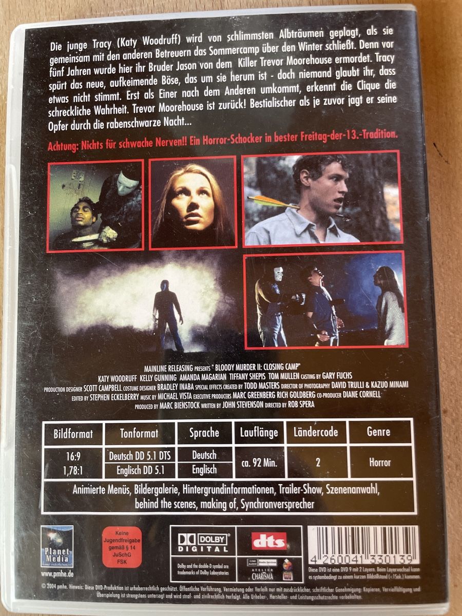 Tutti i DVDs: DVD Bloody murder II – Usato da Dettighofen (Lengwil) venduto da Dolol 1