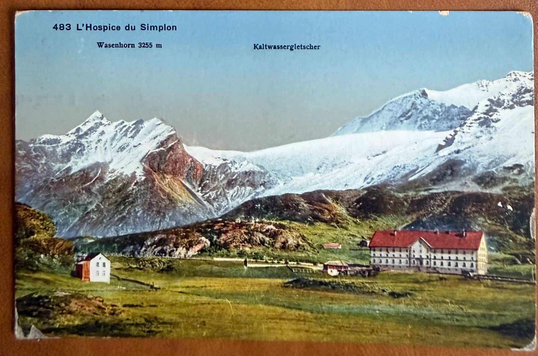 Cartoline postali: Simplon - L'Hospice 1921 – Usato da Lutry venduto da Ediego