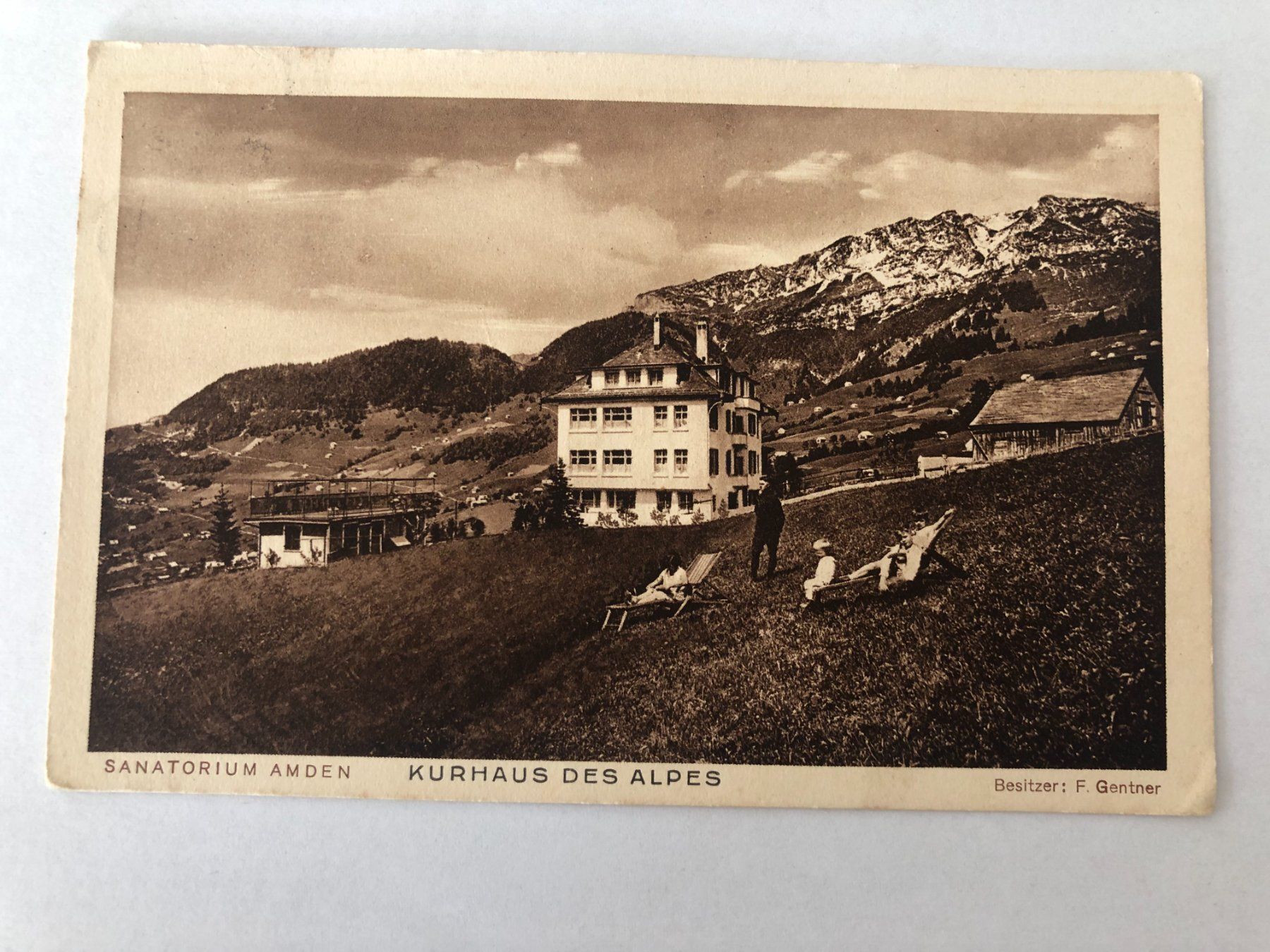 Cartes postales: Kurhaus des Alpes  Amden 1931 – D'occasion à Pfäffikon ZH par Waltoversand