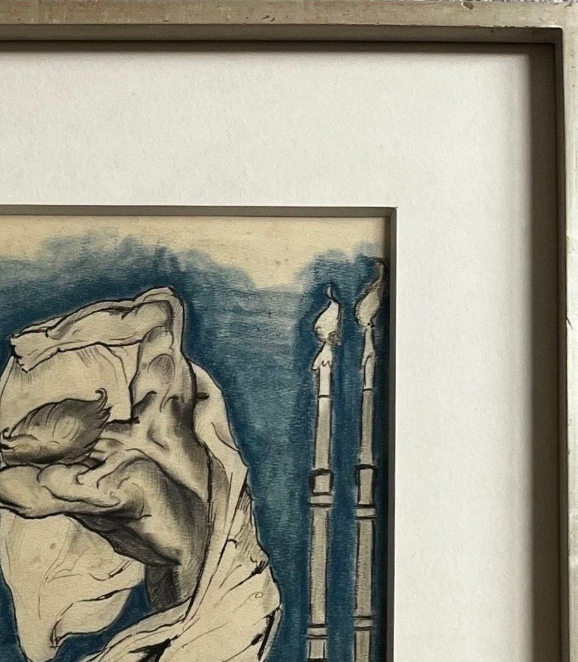 Dipinti: Mischtechnik von eine Mann, Signiert – Usato da Bruettisellen venduto da Collector_Store 3