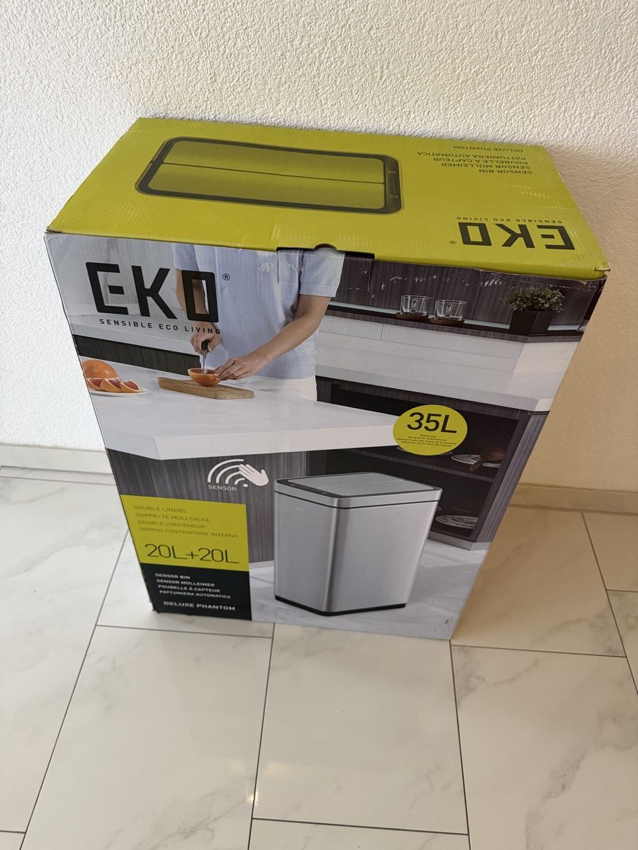 Cestini per rifiuti: EKO Deluxe Phantom Sensor Abfalleimer 2x20L – Nuovo e nell'imballaggio originale da Seengen venduto da Gegu2