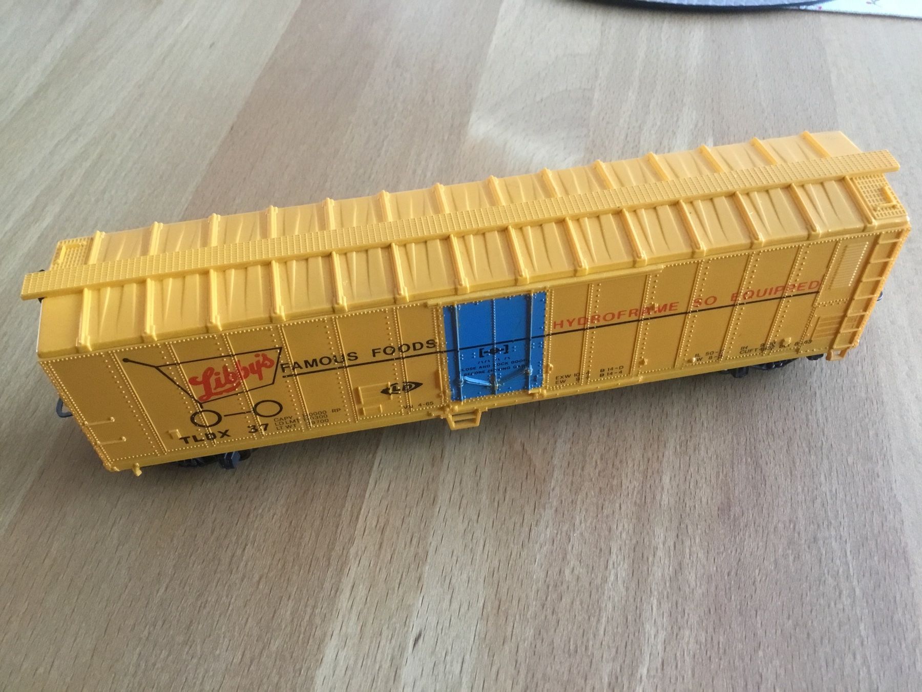 Lima Modellini di ferrovie: Lima H0 US Güterwagen Libby's - US Box Car – Usato da Kerzers venduto da Georges3210 3