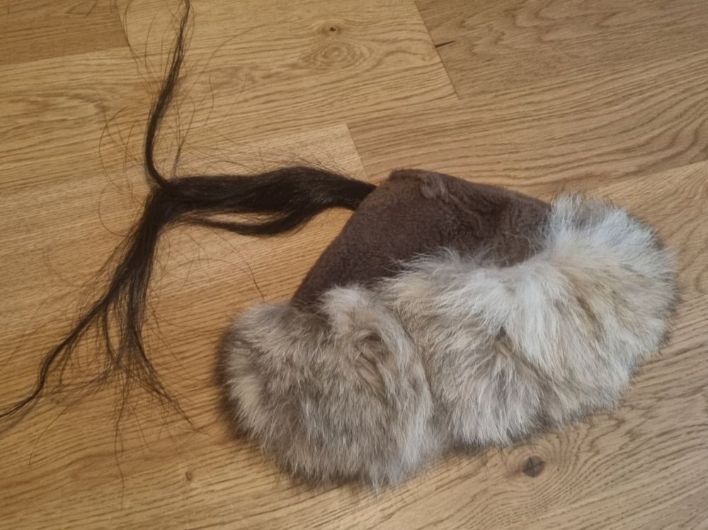 Keland Wikinger Pelz Kapuze – Mittelalter Gugel Mit Fell, Für Damen & Herren In Schwarz