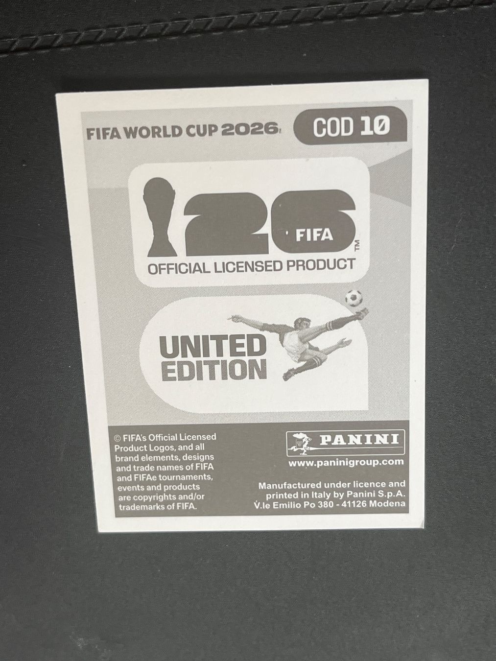Panini Cartes à collectionner: Panini COD10 – Neuf (Voir description) à Susten par Rechnun 1