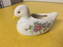Wunderschöne Vintage Keramik Deko Figur, Hand bemalt, Sig.