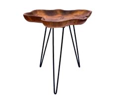 Tisch Teak mit Rand Tablett Tischplatte Teakholz Couchtisch