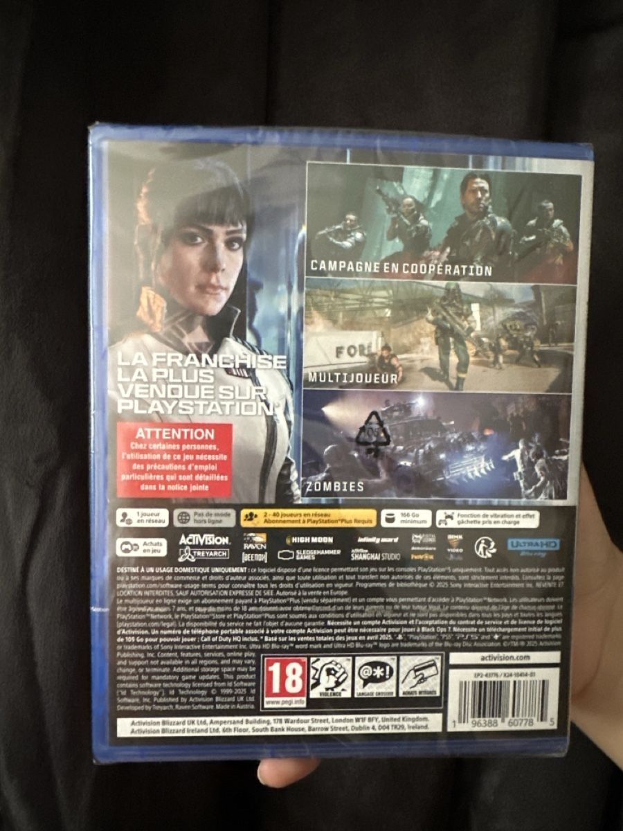 Sony Jeux: Call of Duty Black OPS 7 - PS5 – Neuf avec emballage d'origine à Le Lignon par Crocogril 1