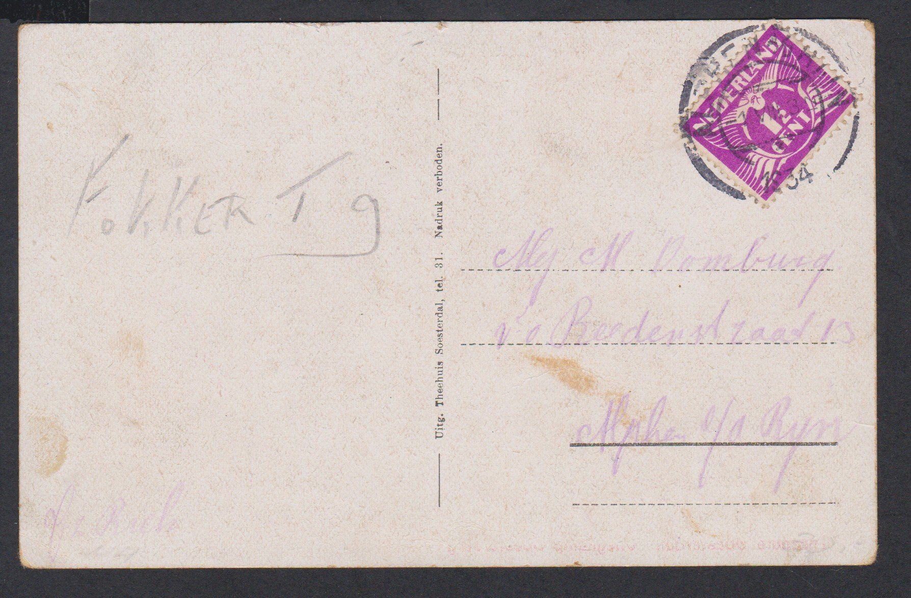 Cartoline postali: Aviatik   :   alte Ansichtskarte "Vliegkamp Soesterberg 1934 – Usato da Vitznau venduto da Ropaku 1