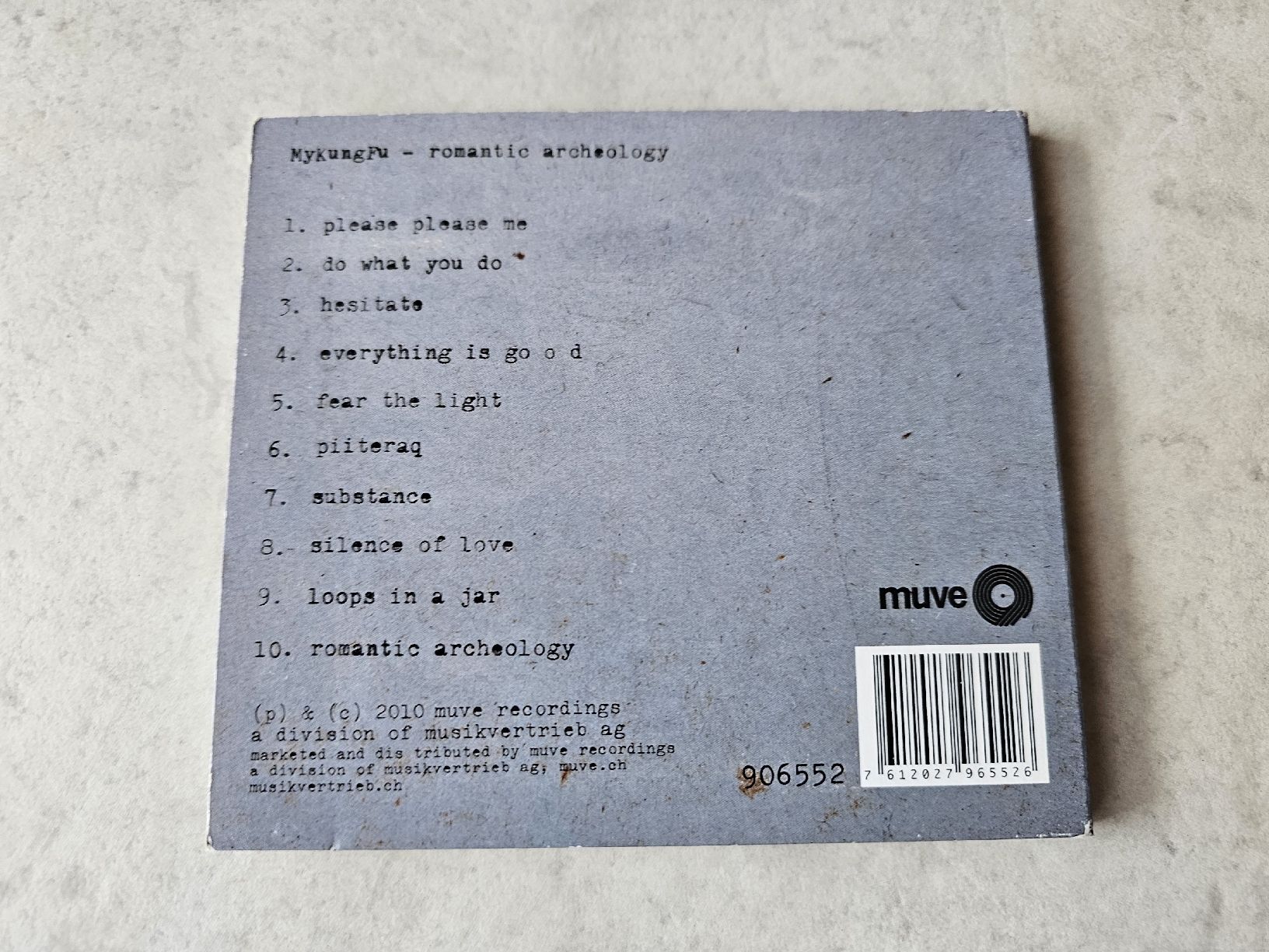 CD: MyKungFu  -  Romantic Archeology – Usato da Schneisingen venduto da backstore24 1