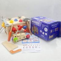 Werkzeugkoffer Kinder Montessori Holzspielzeug ab 2 Jahre