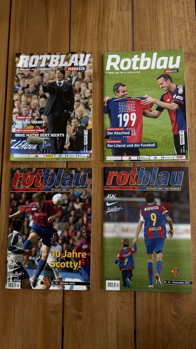 Riviste & Magazine: FC Basel 1893 Rotblau Magazin Sammlung – Usato da Büron venduto da B1893