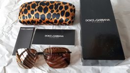 DOLCE & GABBANA Sonnenbrille Zebramuster