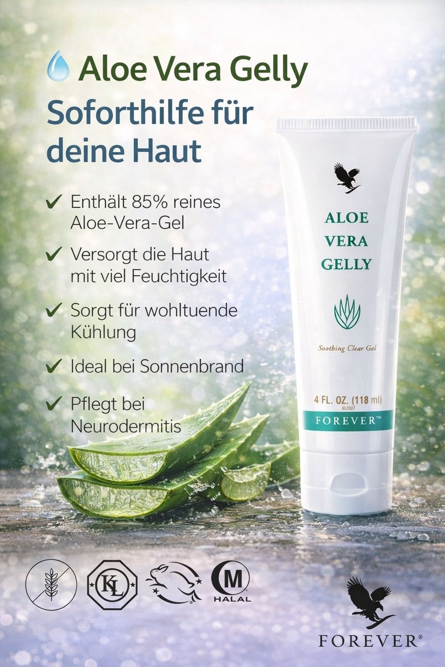 Soins hydratants: Aloe Vera Gelly – Neuf avec emballage d'origine à Baar par AloeLove