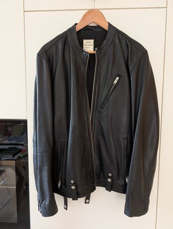 Schwarze Lederjacke Zadig&Voltaire Large