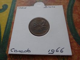 CANADA 1 Cent 1966