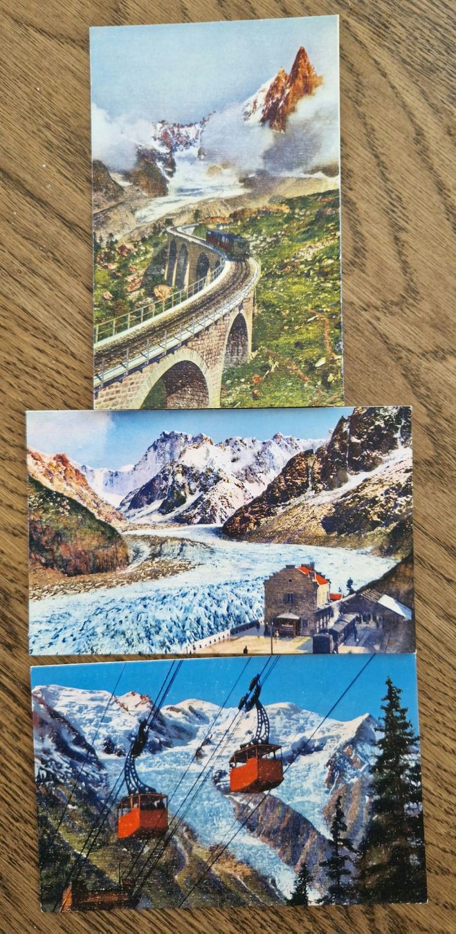 Cartoline postali: 3 AK Chamonix, Mont Blanc – Usato da Ebikon venduto da Donar50