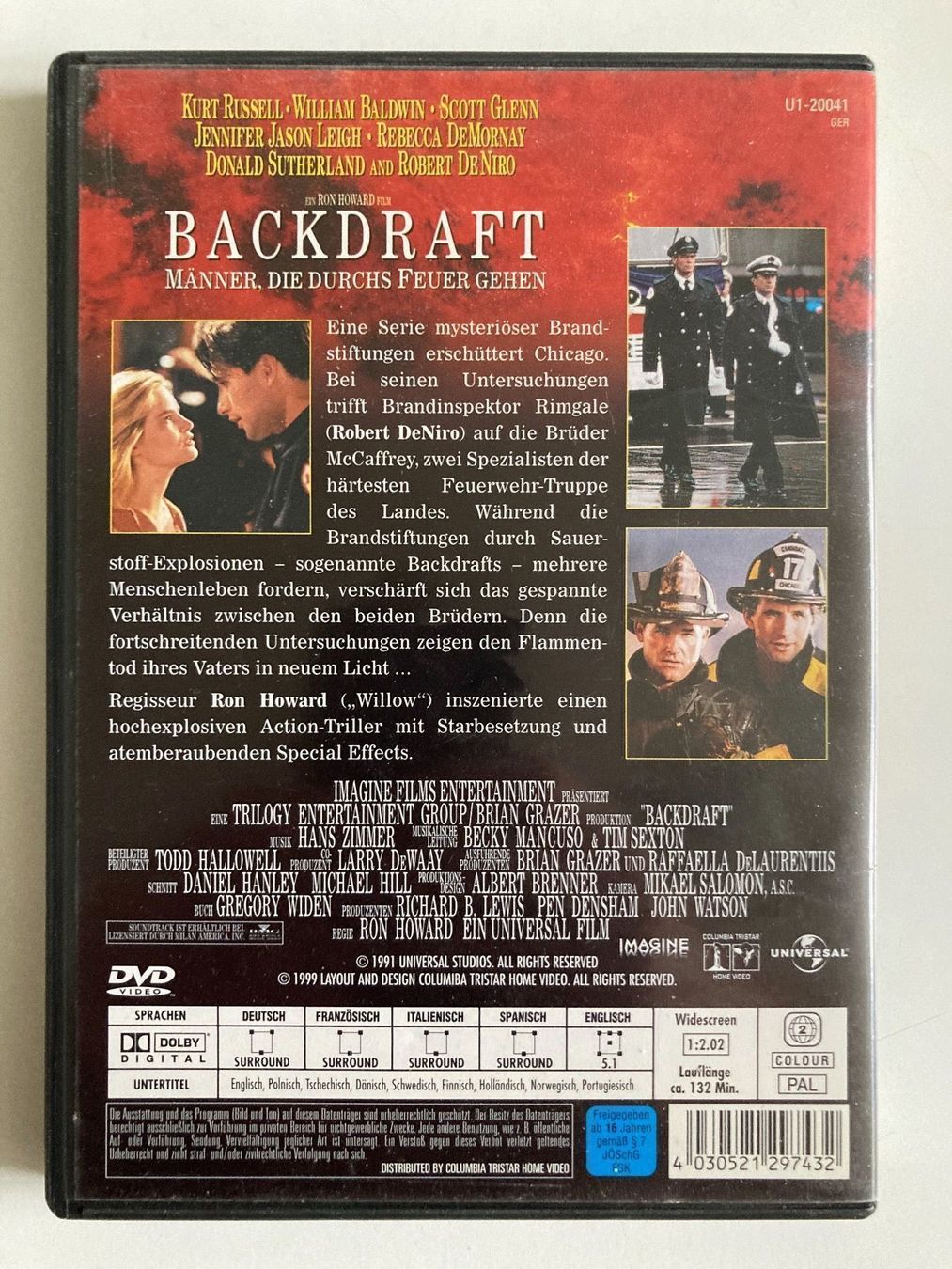 Tutti i DVDs: BACKFRAFT Männer, die durchs Feuer gehen – Usato da Zürich venduto da Chaeffeler 1