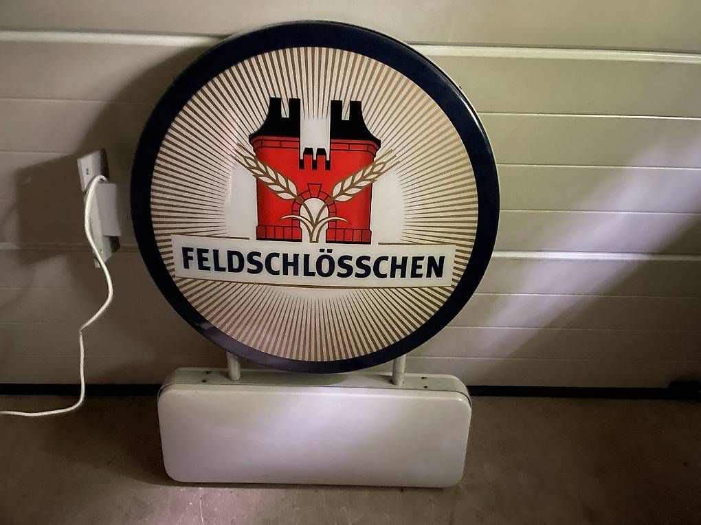 Lampade: Feldschlösschen Bier Leuchtreklame – Usato da Ettingen venduto da Donald4107 2