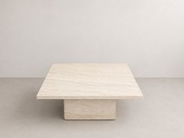 Travertin Vintage Couchtisch ·  Designerstück
