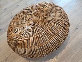 Design Vintage Ottoman Rattan von 60er